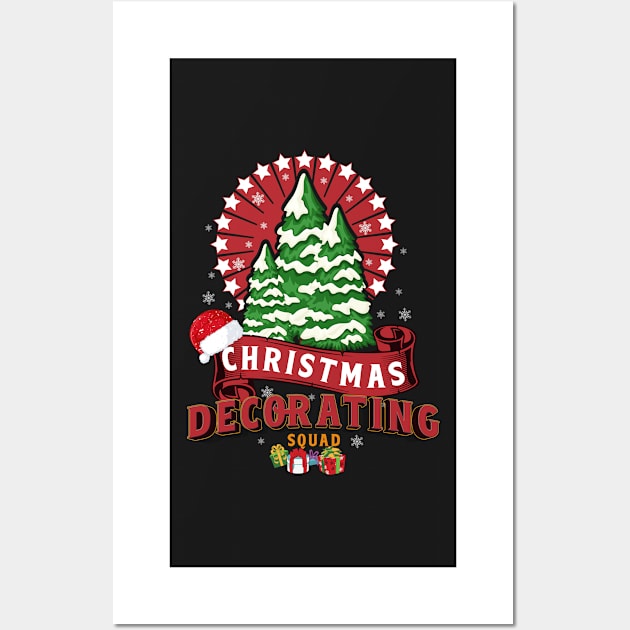 Christmas Decorating Squad Family Xmas  Holiday Festivity Wall Art by HomeCoquette